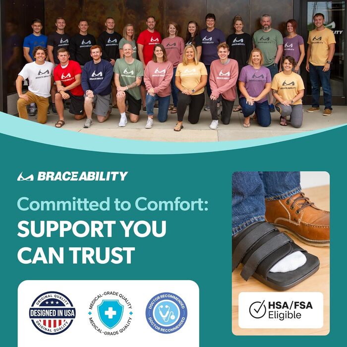 Післяопераційне взуття для переломів стоп або пальців Медичне/хірургічне гіпсове взуття, ортез для стресових переломів та ортопедичні сандалі з твердою підошвою (середній розмір - жіночий)