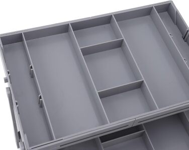 Органайзер для косметики, складаний контейнер різних розмірів, розширюваний настільний лоток для ювелірних виробів, канцелярського приладдя, аксесуарів для волосся, пластиковий (2 яруси) для повсякденного використання