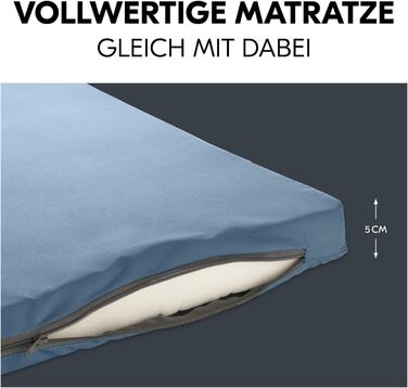 Темно-синій - Дорожнє ліжечко та манеж з матрацом від народження до 15 кг, ігровий центр з XL-розміром отвору, повітряні сітчасті вставки, складне дитяче ліжечко з сумкою для перенесення