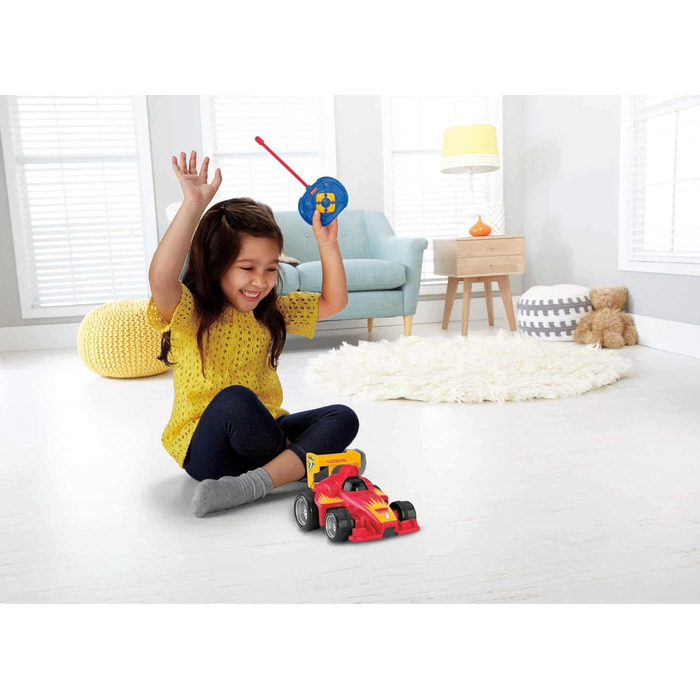 Машинка Fisher-Price на дистанційному управлінні від 3 років Моя перша машинка на дистанційному управлінні для дітей від 3 років Гоночна машинка на дистанційному управлінні Подарунок, 3 роки хлопчик, дівчинка Дитяча іграшка від 3 років, GVY94