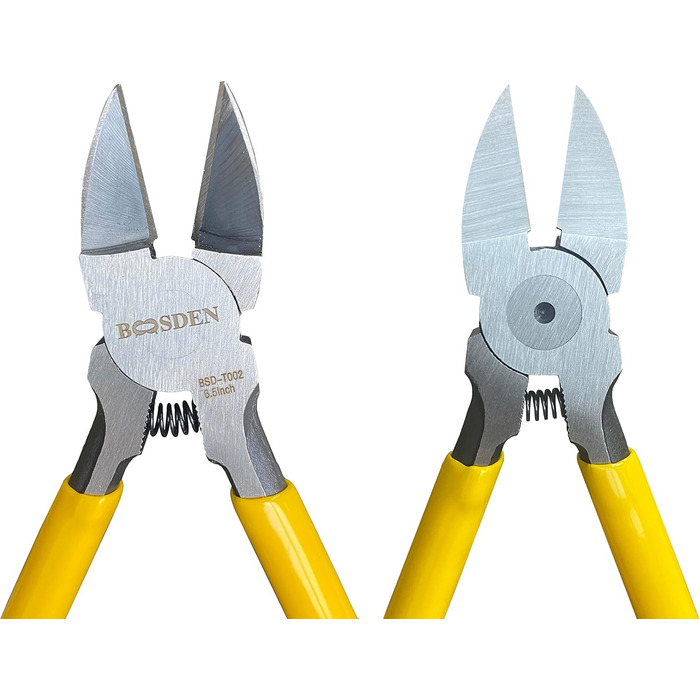 Кусачки бічні, BOOSDEN Професійні дроторізи, 165мм Плоскогубці для електроніки, дроторізи, надзвичайно гострі кусачки для ювелірної справи та рукоділля, червоні, 5 шт.