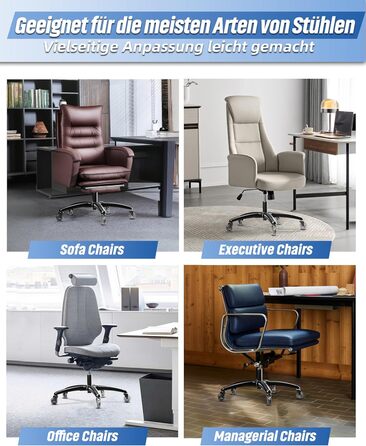 Основа офісного крісла Sytopia, 70 см, міцна металева поворотна основа, вантажопідйомність до 200 кг, універсальна для роликів 11 мм x 22 мм та газової пружини 50 мм, міцна, матово-чорна