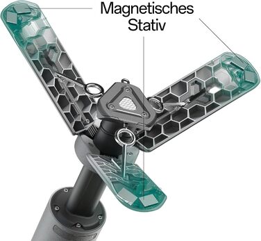 Телескопічний кемпінговий ліхтар, світлодіодний ліхтар 12000 мАг, складаний та магнітний, водонепроникний IPX6/IPX7, вуличний ліхтар для кемпінгу, походів, надзвичайних ситуацій, саду, оливково-зелений