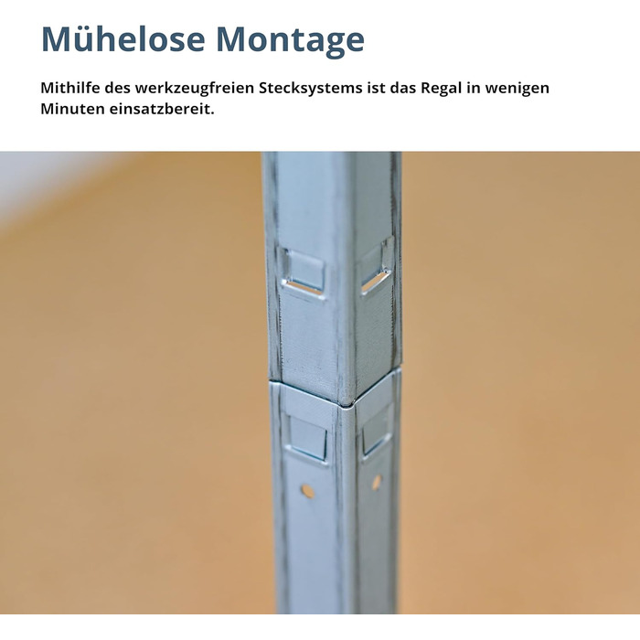 Стелаж SCHULTE Shelf World для важких умов експлуатації з 5 рівнями, 180x160x60 см (ВxШxГ), вантажопідйомність на рівень приблизно 250 кг, оцинкований, стелаж для зберігання, стелаж для підвалу, стелаж для майстерні, стелаж без ригелів