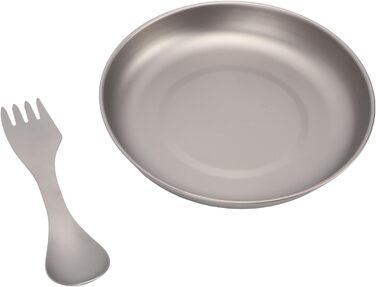 Набір посуду для кемпінгу Ti, багаторазовий, компактний, для мандрівників, активного відпочинку, туристів, тарілок для пікніка