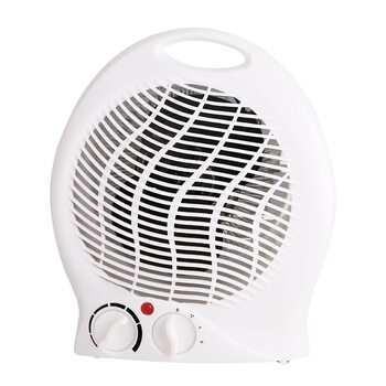 Тепловентилятор з 3 режимами нагріву компактний вентилятор потужний вентилятор 2000 Вт із захистом від перегріву та захисту від перекидання (білий вентилятор 1000/2000 Вт)
