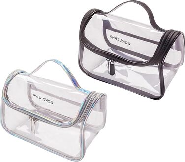 Жіноча косметичка, косметичка, туалетне приладдя, водонепроникна, портативна, подарунок для подорожей, сріблясто-сіра