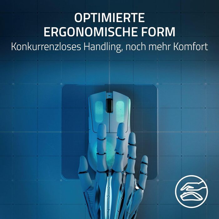 Легка бездротова ергономічна кіберспортивна миша (63 г, оптичний сенсор Focus Pro 30K, перемикач миші Gen-3, бездротова технологія