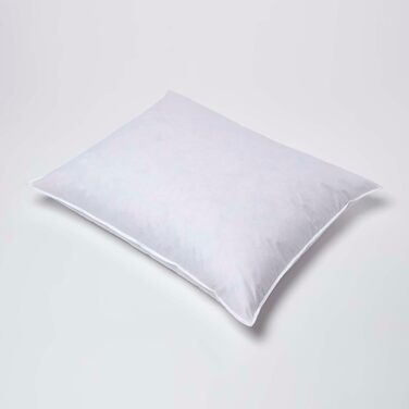 Комплект із 2 пір&39яних подушок Homescapes 60x70 см, подушки з качиного пера, подушки для сну з бавовняним чохлом, м&39які подушки для ліжка, які можна прати