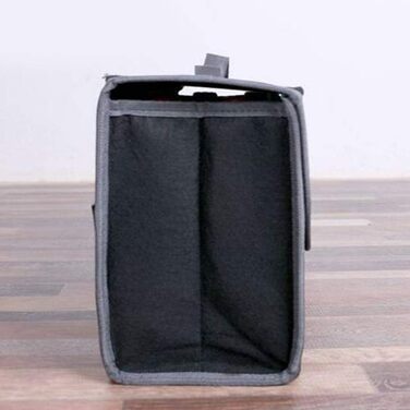 Органайзер для багажника автомобіля з кришкою, складний органайзер для інструментів та речей, чорний