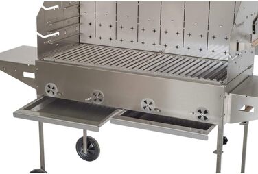 Професійний гриль PG 1000 E для громадського харчування, гастрогриль Гриль з нержавіючої сталі Гриль на вугіллі Гриль для курки Вб