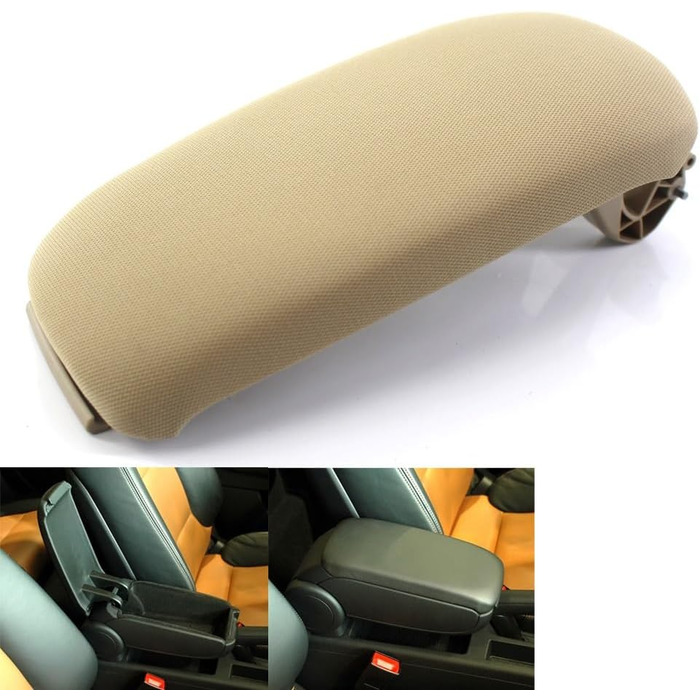 Чохол центральної консолі BLNETU Fabric Surface Beige для A-UDI A3 8P 20032012 Аксесуари для чохлів центральної консолі автомобільного підлокітника