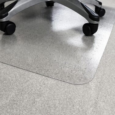 Великий екологічний килимок для офісних крісел Marvelux для килимового покриття 116 x 130 см - Екологічний килимок для захисту підлоги з рафінованого полімеру - Прямокутний прозорий килимок для офісних крісел