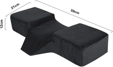 Подушка для вій - косметична подушка з піною з ефектом пам&39яті та оксамитовою наволочкою, подушка для нарощування вій з додатковим нахилом для комфортної підтримки шиї та спини.