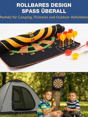 Магнітна мішень для дартсу BATURU для дітей віком від 4 років, двостороння магнітна мішень для дартсу з 12 безпечними дротиками, подарунок для хлопчиків на дні народження та Різдво, ігри в приміщенні/на вулиці