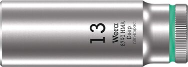 Набір головок Wera 05004525001 Deep, 1/4 привід, 9 предметів