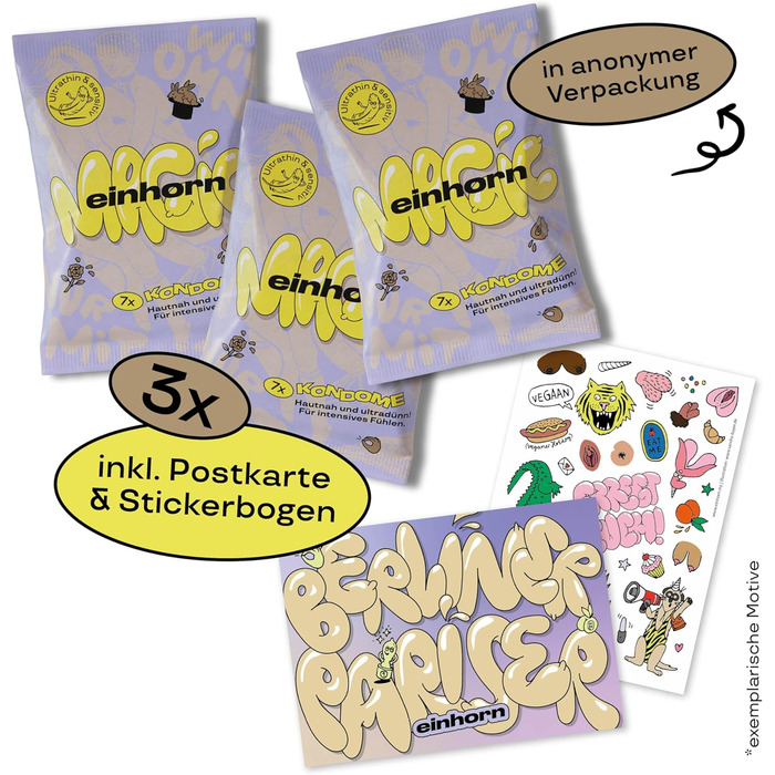 Презервативи Einhorn Ultra Thin Magic, 21 шт