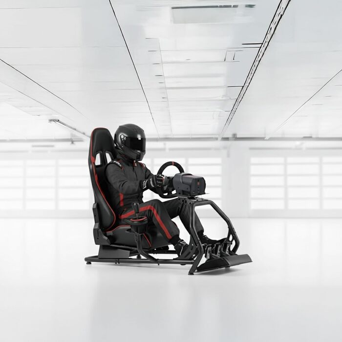 Симулятор кокпіта гоночного сидіння - повністю регульований - без кріплення для монітора