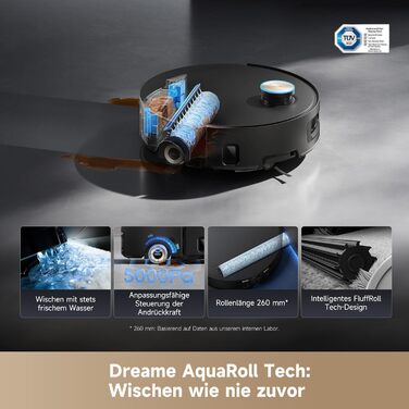 Робот-пилосос Dreame Aqua10 Ultra Roller Complete з роліковим шваброю AquaRoll