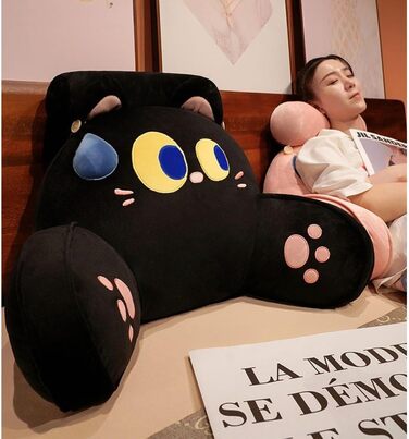 Подушка для читання, м&39яка плюшева подушка для спини, ліжко, мила подушка для читання з тваринами для дітей та дорослих, багатофункціональна подушка для спинки дивана, ігрова, телевізійна, розслаблюючі подарунки (стиль 4 65x40 см)