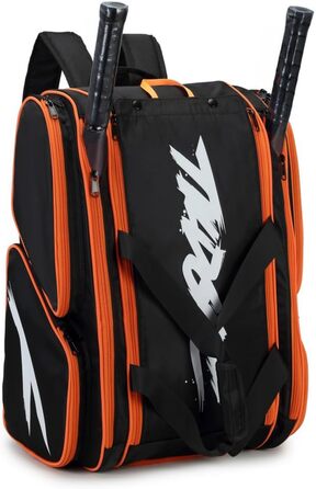 Сумка для ракеток TILDOSAC для паделя та піклболу, чорно-помаранчевий