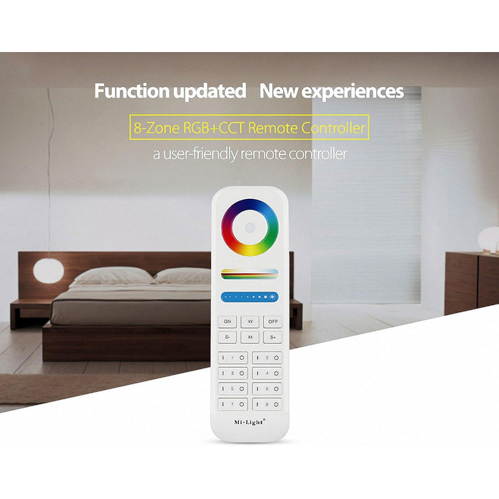 Контролер Miboxer Milight 2.4G 8-зонний сенсорний пульт дистанційного керування FUT089 RGBCCT для світлодіодних виробів