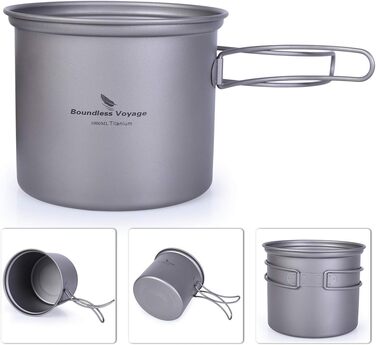 Кемпінговий посуд Легкий набір вуличних мисок Набір для приготування їжі зі складною ручкою Вуличне кухонне начиння для 1-2 осіб 2