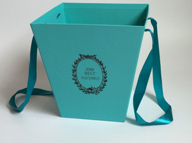 Подарункова коробка UFO W9223 TURQUOISE BOX Flowers (6885161)