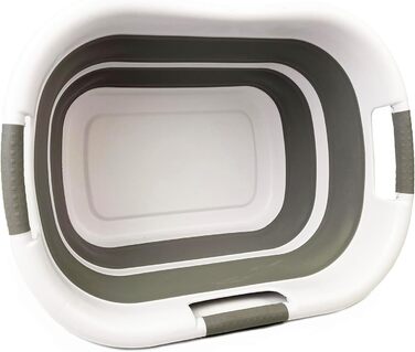 Складаний пластиковий кошик для білизни, 40 л, складаний висувний контейнер/органайзер для зберігання - переносна ванна для білизн