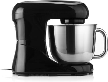 Планетарний кухонний комбайн Lehmann з чашею з нержавіючої сталі 5 л Багатофункціональний міксер 2200 Вт 6-швидкісна тістомісна машина Включаючи кришку для бризок, гачок для тіста та віночок