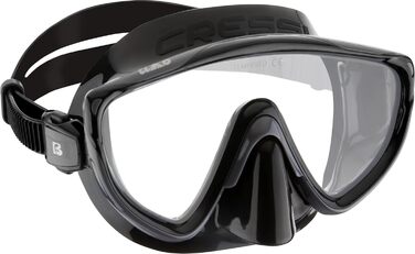 Комбінований набір Маска Tino та Сноркель Scilla, Дайвінг та сноркелінг, Один розмір, Дорослі Чорний/Графіт