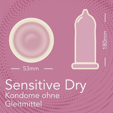 Презервативи FAIR SQUARED Sensitive Dry, 53 мм, 50 шт