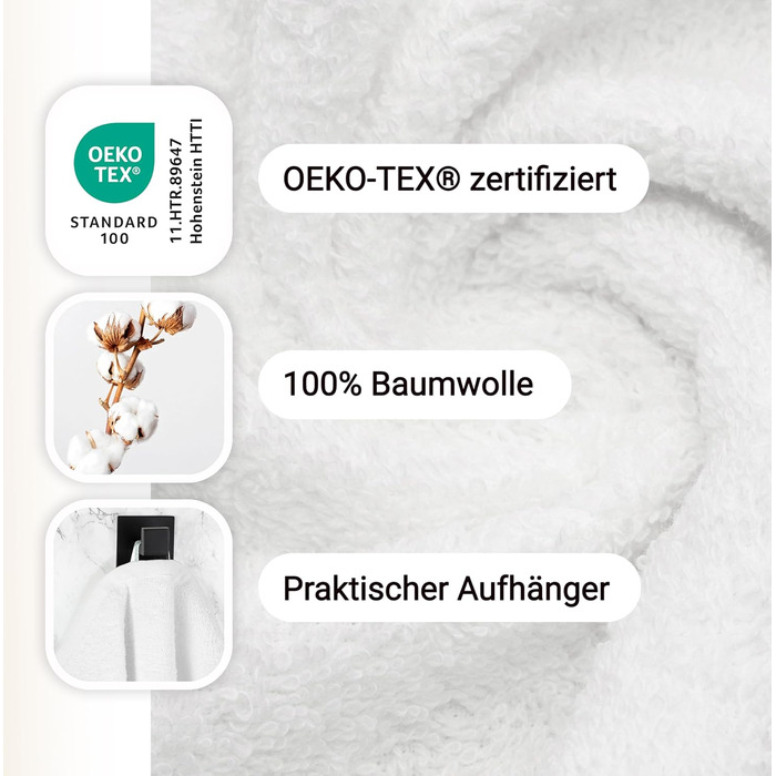 Набір ZOLLNER з 10 рушників для гостей - маленькі та пухнасті рушники розміром 30x50 см - можна прати при температурі до 95C - бав