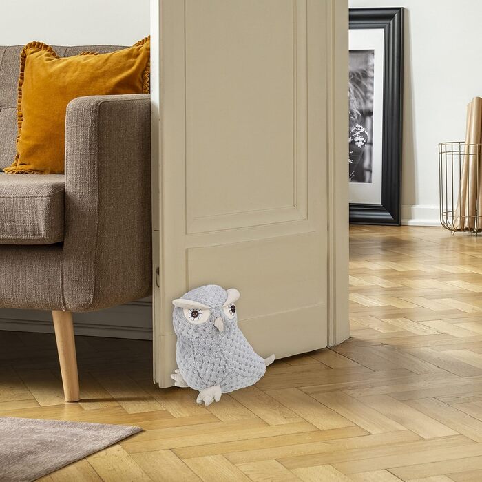 Дверний обмежувач сова, важкий дверний обмежувач, виготовлений з тканини, піщаний наповнювач, декор, дверний мішок для підлоги, Вх