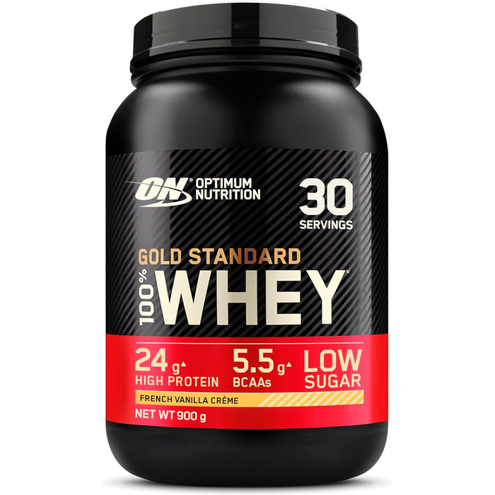 Протеїновий порошок Optimum Nutrition Gold Standard 100, Французький ванільний крем, 900 г