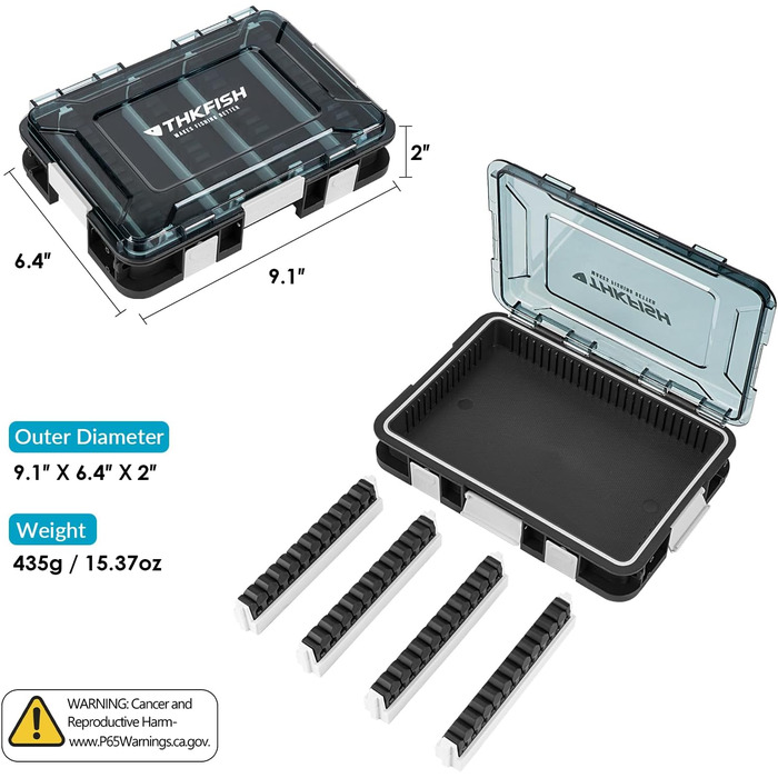 Набір рибальських снастей, 2 предмети, 23x16x5 см, коробка для снастей зі знімними перегородками, коробки для рибальських снастей для твердих приманок, плаваючих приманок, приманок для морської форелі (зелений пластик)