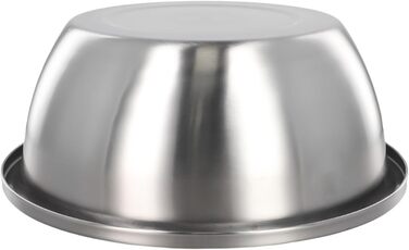 Набір мисок з нержавіючої сталі для приготування їжі, випікання, збивання яєць, приготування їжі, змішування салатів та безпечного зберігання з широким бортиком (32 см)