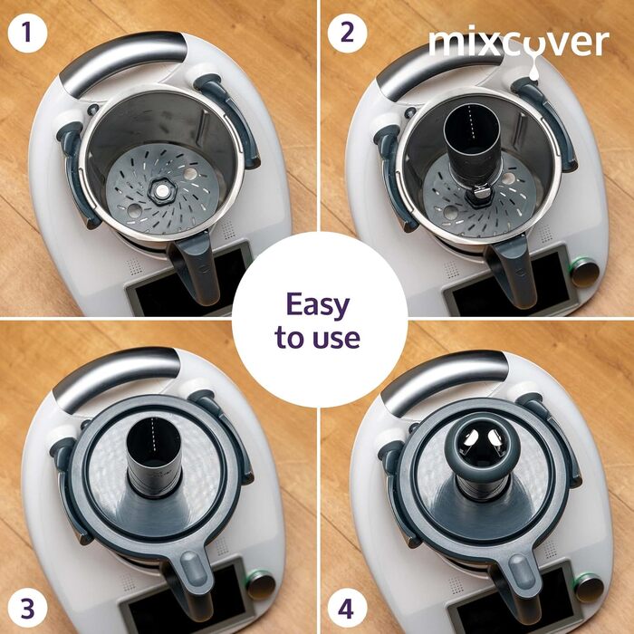 Покращений спіральний різак для приготування овочевої локшини з електронною книгою Буклет рецептів сумісний з Vorwerk Thermomix TM6 або Vorwerk Thermomix TM5 овочеві макаронні нарізки GemseStyler Tm6 і Tm5 - версія 2.0