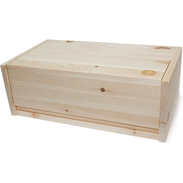 ПРИРОДНЕ життя Хлібник / хлібниця зі швейцарської кам'яної сосни, виготовлений зі 100 деревини швейцарської кам'яної сосни, включа