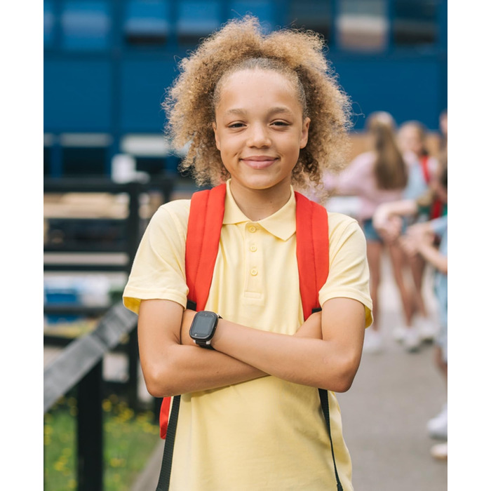 Водонепроникний дитячий годинник-телефон - 4G, дзвінки, повідомлення, шкільний режим, функція SOS, GPS, камера, крокомір - 2 роки гарантії (СИНІЙ) СИНІЙ X6, 6 Play -