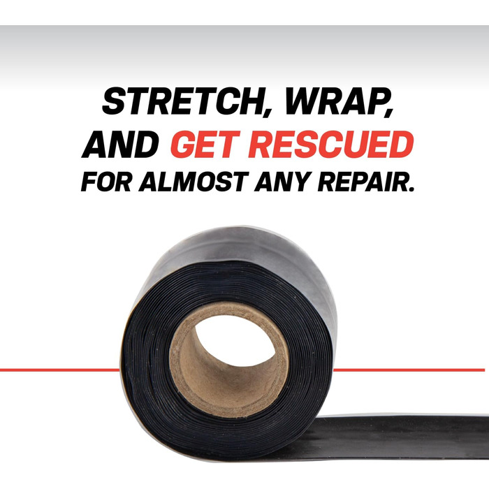 Рятувальна стрічка RP2562 Schwarz 20 Mil 12ft силіконова рятувальна стрічка