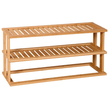 Кухонна полиця, Матеріал Бамбук, Розміри 55 x 27 x 20 см, Колір Коричневий 58806