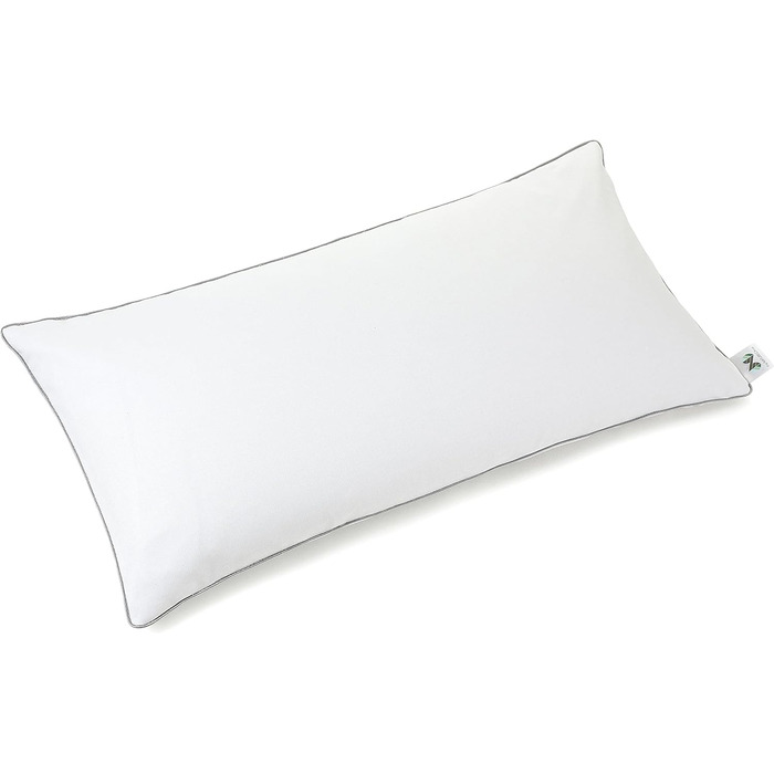 Подушка зі спельти 40x80 см, ортопедична подушка для підтримки шиї від болю в шиї, подушка для сну на боці, чохол 100 бавовна, подушка для шиї з наповнювачем з лушпиння спельти для спокійного сну, 40 x 80 см