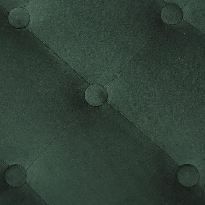 Сучасний пуф з оксамитової тканини, декоративний стьобаний круглий темно-зелений, колір Тампа