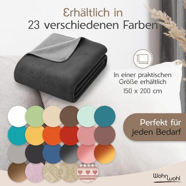 Затишна ковдра (150x200 см) М&39яке покривало Ковдра для дивана Ковдра для вітальні Ковдра для сну Бавовняна ковдра, сертифікована Oeko-Tex Оксамитова м&39яка ковдра Колір Темно-сірий/Світло-сірий