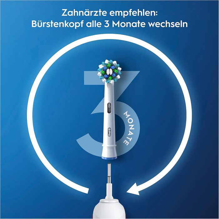 Електрична зубна щітка Oral-B PRO 1 750 Black Edition для ретельного чищення зубів, 1 програма чищення, датчик тиску, таймер і дорожній кейс, 1 щітка CrossAction, чорна