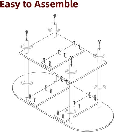 Невеликий дерев&39яний журнальний столик, столик для вітальні, журнальний столик з 2 полицями для вітальні/офісу, сучасний, темно-коричневий чорні ніжки, YD-011H Рустик Коричневий