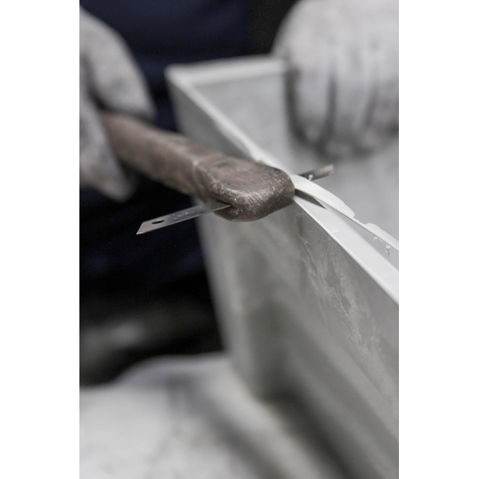 Горщик для рослин Ashortwalk Oslo Bell з переробленого пластику (Ø 25 см x В 21,8 см) (біло-сірий) Вуличні квіткові горщики Всепогодні квіткові горщики (Біло-сірий, 46,6 x 45 x 39,2 см) 45 см Біло-сірий