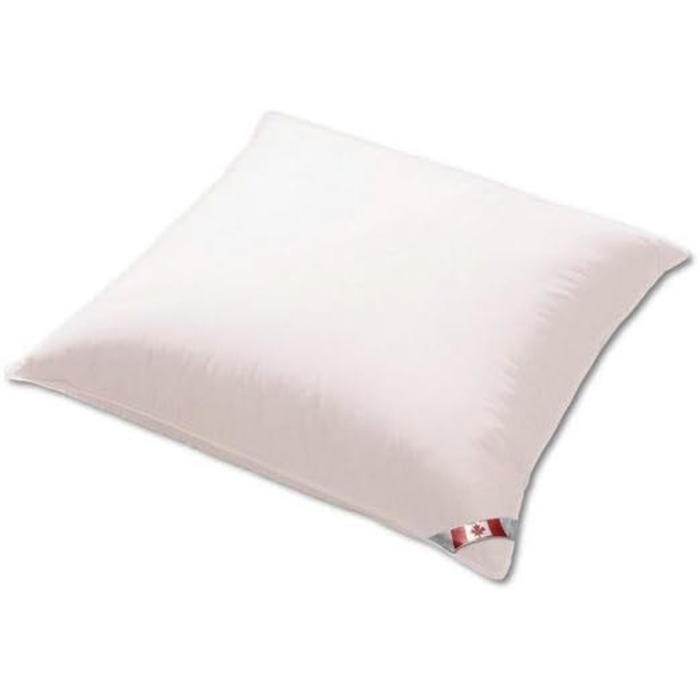 Пухова подушка 3-камерна подушка Канада, 90 пух, KNSEMLLER, 80x80 см, м&39який зовнішній шар, добре підтримуючий внутрішній шар, 80x80 см, 80,0 сантиметрів