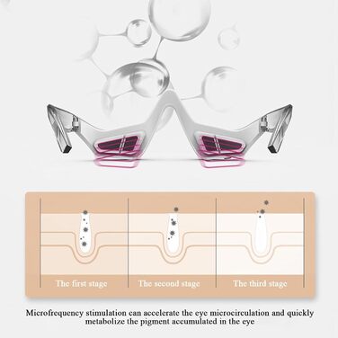 Масажер для очей, CEIEVER Електричний масажер для очей Масажер проти зморшок Ваше полегшення втоми Масажер для догляду за очима